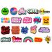 New Inspirational Letter Cute Color Shoes Flower Accessories Accessories Soft Glue Personality DIY Garden Shoes Shoe Buckle_viptrois.com