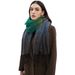 Unisex Women's shawl with floral gradient fringed scarf_viptrois.com