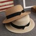 New Women's Summer Beach Simple Sun Protection Flat Top British Style Fresh Gift Hat_viptrois.com