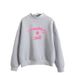 2022 New Strawberry Milk Text Print Simple Harajuku Hoodie Long Sleeve Mid-Neck Sweatshirt_viptrois.com