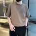 Summer Five-quarter-sleeved T-shirt Loose Short-sleeved Ins Trendy Brand Half-sleeved 2025 New Men's Top Summer Clothes T-shirt_viptrois.com