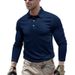 Nordmann European And American Men's Turn-Down Collar Outdoor Sports Long Sleeve Tactical Base Layer Quick-Dry Polo Shirt Fishing_viptrois.com