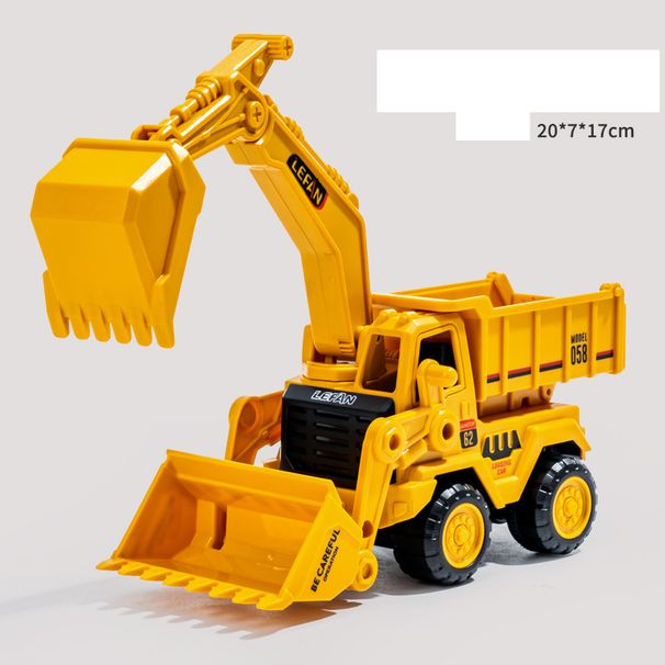 New Three In One Inertia Engineering Vehicle Multifunctional Excavator Children's Bulldozer Dump Truck Boy Engineering Vehicle Wholesale_viptrois.com