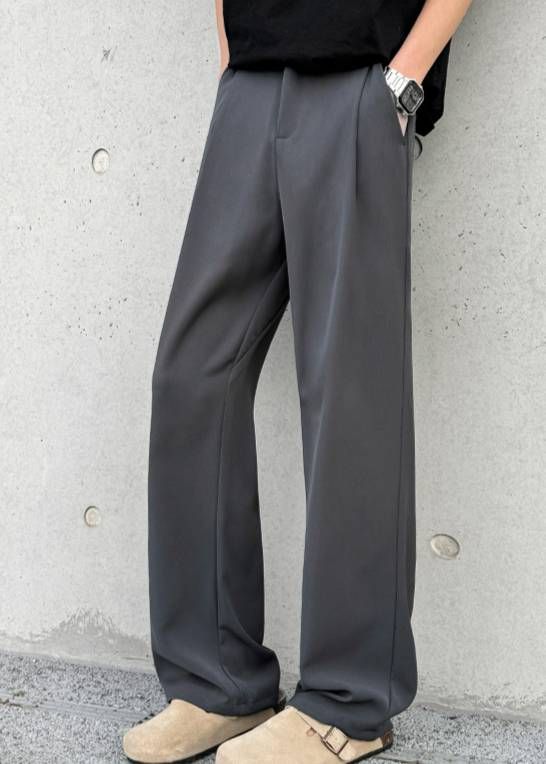 Men's Clothing Spring/Autumn Margiela Straight Leg Curved Flare Trousers For Men Versatile Commuter Trousers, Plus Size Casual Style Long Trousers_viptrois.com