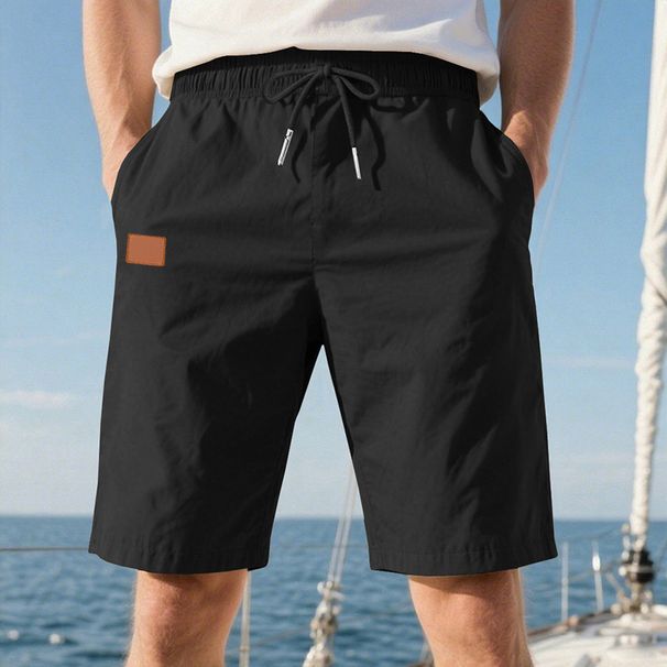Men's Casual Shorts Breathable Polyester Summer Shorts For Sports Outdoor Slim Fit Multiple Colors Black, White, Gray, Army Green, Khaki, Blue_viptrois.com
