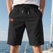 Men's Casual Shorts Breathable Polyester Summer Shorts For Sports Outdoor Slim Fit Multiple Colors Black, White, Gray, Army Green, Khaki, Blue_viptrois.com