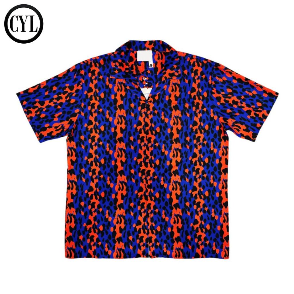 Men's Clothing Light Retro Pattern Collar Shirt Men's Short Sleeves Spring And Summer High End Shirt Niche Fashion Brand Wear_viptrois.com