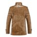 Men's Clothing Men's Winter PU Washed Leather Jacket With Fleece Lining, Stand Collar, Slim Fit, Business Casual, Plus Size (Black, Coffee, Khaki)_viptrois.com