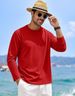Cross-Border Exclusive Basic Long Sleeve T-Shirt Men, Pure Cotton, Drop Shoulder, Crew Neck, Pullover, Inner Layer, Base_viptrois.com