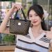 Women's Pu Leather Crossbody Bag With Print & Quilted Pattern, Medium Size Handbag For Daily Use, Phone Pouch & Makeup Organizer (Black/Brown)_viptrois.com