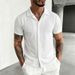 Summer New Plus Size Shirt For Teenagers Solid Color Short Sleeve Collared Top American Style_viptrois.com
