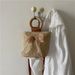 Women's Bucket Bag Garden Style Grass Bag Female Fashion Bucket Bag Small Braided Bag Single Shoulder Crossbody Bag_viptrois.com