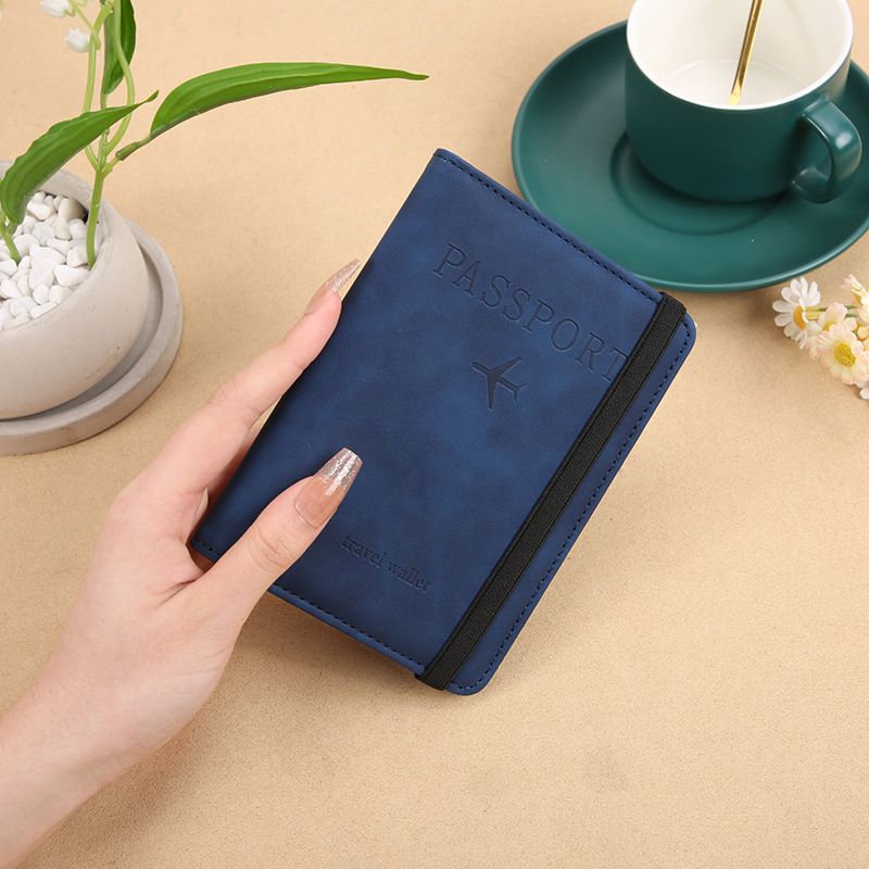 Women's RFID Blocking Travel Wallet - PU Leather Passport Holder & Card Organizer (Multi-Function Document Pouch)_viptrois.com