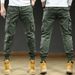Men's Clothing New Outdoor Retro Trend Overalls Versatile Elastic Multi Pocket Pants_viptrois.com