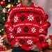 Loom Men's Clothing European And American Autumn Winter Christmas Jacquard Loose Drop Shoulder Long Sleeve Thin_viptrois.com