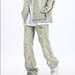 Men's Clothing High Street Retro Wide Leg Jeans Men's Spring And Summer New Loose Versatile Ripped Design Straight Pants_viptrois.com
