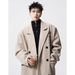 Heavy Woolen Coat Men's Spring, Autumn And Winter Korean Version Medium And Long Shoulder Padded Jacket Vibe College Style Versatile Trench Coat Tide_viptrois.com