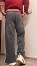 Men's Retro Washed Straight Leg Jeans, Embroidered Design, Distressed Casual Pants_viptrois.com