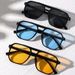 Vintage Männer Frauen Große Sonnenbrille Männer Platz Shades Marke Designer Unisex Sonnenbrille Schwarz Objektiv Männlich Weiblich Sonnenbrille UV400_viptrois.com