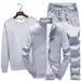 Men's 3-Piece Casual Sportswear Set – Trendy Hoodie, Jogger Pants & Beanie (M-XXXXL) | Korean Street Style_viptrois.com