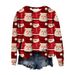 European American Cross-Border Autumn And Winter New 3D Digital Printing Women's Christmas Street Trend Round Neck_viptrois.com