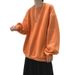 Pure Pure Casual Fleece Sweatshirt Men, Loose Fit, Autumn Season, Hong Kong Style, Couple Outfit, Korean Trend, Oversized Round_viptrois.com