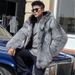 Men's Clothing Winter Warm Hooded Fox Fur Men's Mink Fur Coat Silver Fox Whole Mink Fur Coat_viptrois.com