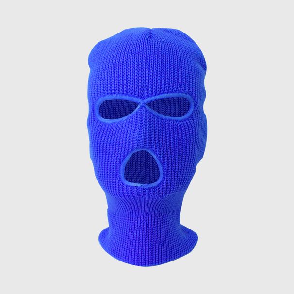 Sports Face Masks Three Hole Double Hole Hood Winter Warm Balaclava Knitted Motorcycle Mask Riding Hood_viptrois.com
