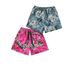 Men's Clothing Blue And White Flowers And Camouflage Branches Pattern Drawstring Shorts_viptrois.com