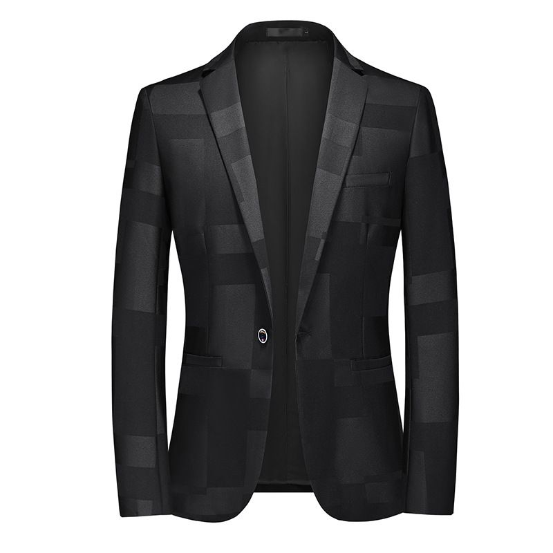CT Plus Size 2025 New Casual Slim Fit Jacquard Wedding Men's Trendy Suit_viptrois.com