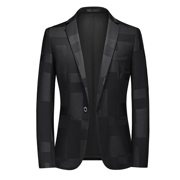 CT Plus Size 2025 New Casual Slim Fit Jacquard Wedding Men's Trendy Suit_viptrois.com