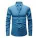 Men's Clothing Men's Long Sleeved Formal Business Casual Solid White Shirt Men's Long Sleeved Wrinkle Resistant Large Size_viptrois.com