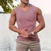 2025 Summer Knitted Vertical Stripe Fitness Sports Slim-fitting Sleeveless Wide Shoulder Tank Top_viptrois.com