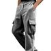 Men's Retro Corduroy Work Pants - Relaxed Fit, Wide Leg, Casual & Streetwear, Breathable & Wrinkle-Free (Grey/Black/Navy/Army Green/Khaki, S-Xxxl)_viptrois.com