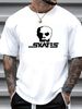 SKATES Skull Retro Skateboarding Skate Skater Skateboard T Shirt Design Top For Everyday Wear Comfortable Homme Fashion Casual Breathable_viptrois.com