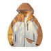 Men's Outdoor Windproof Water-Resistant Hiking Jacket With Hood - Lightweight Breathable Raincoat For Camping, Trekking & Travel (Black, Red,)_viptrois.com