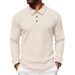 Men's Loose Fit Jacquard Polo Shirt With Lapel Collar - Business Casual Ribbed Knit Top For Office & Commute_viptrois.com