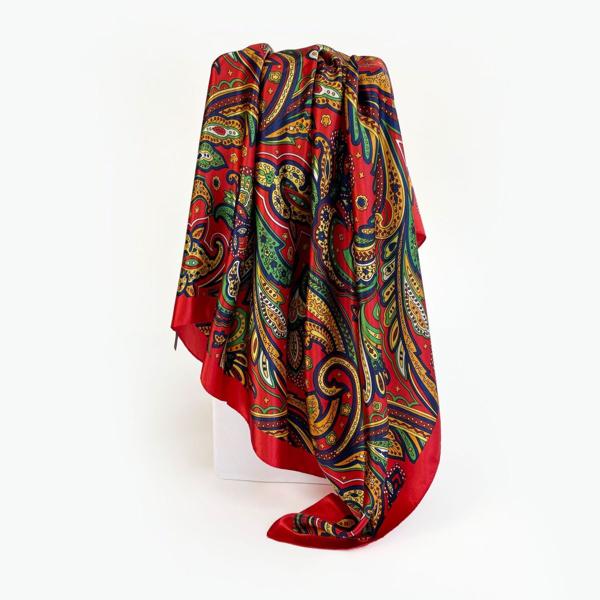Muslim headscarf Classic Purple Cashew Scarf Women's Square Serding Muslim Headscarf Scarf_viptrois.com