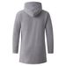 Men's Long Hooded Cardigan Sweater - Fleece Lined Winter Coat, Soft Chenille Knit, Warm & Stylish Outerwear For Casual & Business_viptrois.com