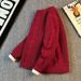 Men's Casual Retro Knit Sweater - Loose Fit Round Neck Pullover For Winter, Solid Color Japanese Style Fashion Top_viptrois.com