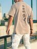 Men's Fashion Short-sleeved T-shirts Summer Slim-fit Pure Cotton Printed T-shirts Trendy Casual Versatile Tops_viptrois.com
