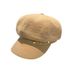 Women's Hats Waffle Belt Buckle Rivet Octagonal Hat Spring And Autumn Of The Internet Celebrity New British Duckbill Painter Hat_viptrois.com