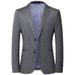Men's Clothing Lashibert Spring and Autumn Thin Men's Suit Slim Elastic Non iron Striped Suit Casual Single Suit_viptrois.com