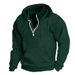 Men's Oversized Hooded Sweatshirt – Thickened Winter Pullover With Custom Print Option (Black/Navy/Red, M-XXXL)_viptrois.com