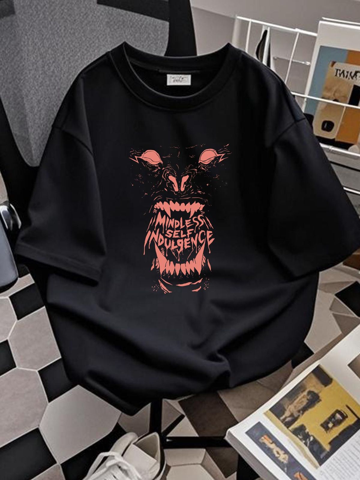 Mindless Self Indulgence If Album Medium Black T Shirt Wolf Band 2008 Designer Clothes Breathable Soft Comfortable Graphic Versatile Summer Homme_viptrois.com