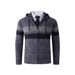 2025 New Men's Jacket Hooded Thickened Knitted Sweater Fashion Casual Men's Sweater Cardigan_viptrois.com