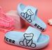Mother & Kids Children's Slippers Wholesale New Bear Soft Sole Anti-Slip Casual Thick Soled Simple Boys and Girls Home Slippers_viptrois.com