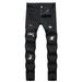 Men's Ripped Jeans - Distressed Denim Pants For Casual Streetwear, Slim Fit Stretch Comfort_viptrois.com