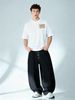 Relaxed Fit Minimal Chest Logo Cotton T-Shirt Men's Everyday Casual Streetwear Tee_viptrois.com