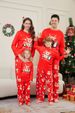 Christmas deer Penguin letters Christmas Family suit printed homewear sleep_viptrois.com